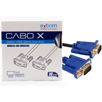 CABO VGA | 10M | PC/ COMPUTADOR | 10 METROS | EXBOM